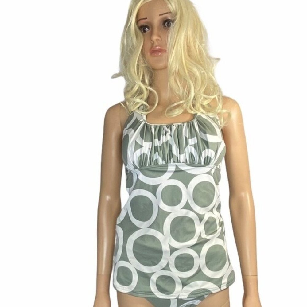 Modbe Modest Swim halter Tankini Mermaid Top Medium